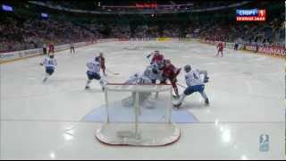 12Final RUSSIA  FINLAND 62 █ Goals IIHF WC 2012 ЧМ голы Россия Финляндия [upl. by Atteiluj]