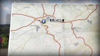 Parcours  Route  LiègeBastogneLiège 2017 [upl. by Akinuahs]