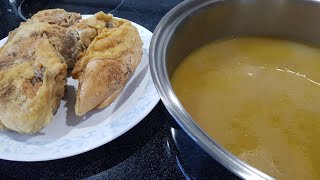 Chicken And Chicken Broth Quick Version  Recipe Only The Hillbilly Kitchen [upl. by Darill]