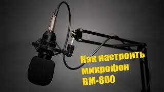 Как настроить микрофон BM800 [upl. by Sanez799]