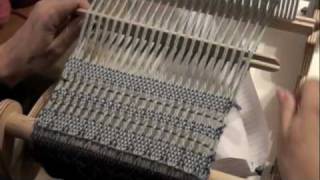 How to do a Leno Lace Pattern on a Rigid Heddle Loom with PattyAnne [upl. by Htebesile]