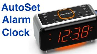 Emerson SmartSet Alarm Clock AutoSet not atomic Review by Skywind007 [upl. by Sorgalim]