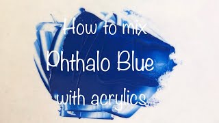 How To Make Phthalo Blue  Acrylics  ASMR  Color Mixing 63 [upl. by Aicenad261]