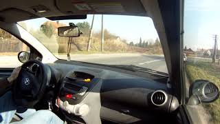 Toyota Aygo Turbo 14 ride along clean engine sound [upl. by Elletsirk330]