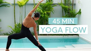 45 MIN FULL BODY YOGA FLOW  Vinyasa Flow For Balance Flexibility amp Strength [upl. by Balcke517]