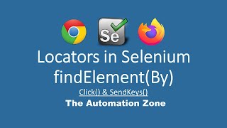 FindElement using Locators in Selenium 4 click and sendKeys  Selenium Tutorials [upl. by Allain]