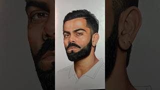 20 hours of drawing 🫨 in seconds🤩 Virat Kohli drawing shorts drawing viratkohli trending [upl. by Oderfla]