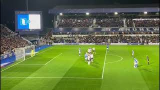 Cochrane free kick for Birmingham2 City v Bolton Wanderers 0 at St Andrews Knighthead Park [upl. by Yanaj254]