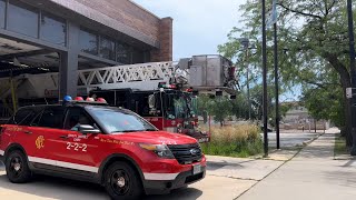 Chicago fire department tower 23 Dcc 222 responding [upl. by Yllrebmik274]