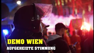 Enorme Polizeipräsenz bei KLIMADEMO in Wien [upl. by Kurtzman]