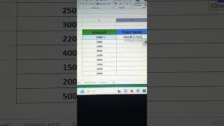 Fixed value of amount Advance Excel tricks excelformulas exceltips trending tricks excel [upl. by Yelnek]