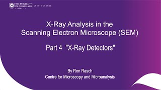 XRay Analysis in the SEM Part 4 quotX Ray Detectorsquot [upl. by Osborne]