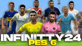 PES 6 INFINITTY PARCHE TEMPORADA 202324  LIGA ARGENTINA DESCARGA [upl. by Dagney806]