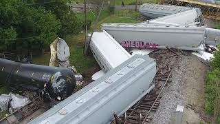 Train derailment in Fountaintown [upl. by Demetria]