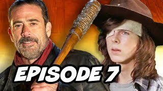 Walking Dead Season 7 Episode 7  TOP 10 WTF Negan vs Carl Grimes and Easter Eggs [upl. by Russon]