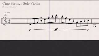 StaffPad Example Solo Violin by Cine Sample [upl. by Annaid]