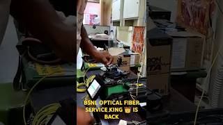 BSNL optical fibre service 🏠🌐 king is back bsnl4gnetworkinindia bsnl optical fibre optical fiber😍 [upl. by Gotthard]