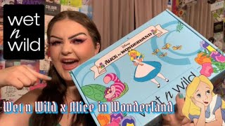 FIRST IMPRESSIONS  REVIEW WET N WILD X ALICE IN WONDERLAND COLLECTION  beautybysay [upl. by Norvun]