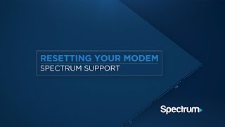 Resetting Your Modem [upl. by Eldrid]