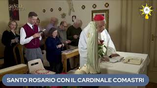 SANTO ROSARIO COL CARDINALE COMASTRI misteri della Gioia [upl. by Ingar]