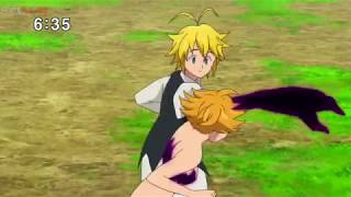 Meliodas vs Derieri y Monspeet sub español HD cap 23 [upl. by Ahsinrac]