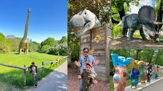 Dinosaurs park  Tiearpark zoo Berlin  United Buddy Bears World Tour  Germany [upl. by Trebbor]