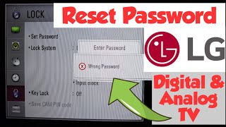 How To Reset LGTV WrongForgotten Password Simple [upl. by Honna]