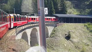 Bernina Express from St Moritz to Tirano [upl. by Jaret]