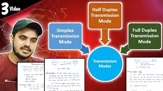 Data Transmission Modes  Simplex Half Duplex amp Full Duplex  BCA  Networking bca [upl. by Theron]