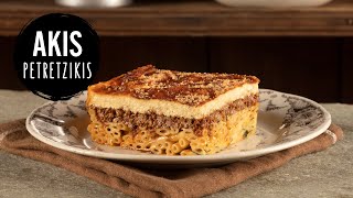 Pastitsio Greek Baked Pasta  Akis Petretzikis [upl. by Ebby358]