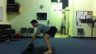 28kg Double Kettlebell Swings [upl. by Yrailih]