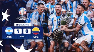 ARGENTINA 10 COLOMBIA  HIGHLIGHTS  CONMEBOL COPA AMÉRICA USA 2024™ [upl. by Aynwat]