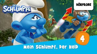 Die Schlümpfe  Folge 4 Mein Schlumpf der Held  Hörprobe zum Hörspiel [upl. by Aihsik]