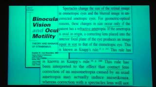 Anisometropia Case presentation Dr Ayman El Ghonemy [upl. by Ayik]