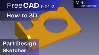 FreeCAD part 177 2024 Bent sheet metal with a hole [upl. by Pallaten]