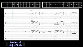 7 Modes of the Major Scale METAL COMPOSITION [upl. by Dillon]