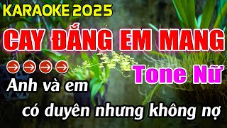 Cay Đắng Em Mang Karaoke Tone Nữ Karaoke Hoàng Giang 62 [upl. by Eeladnerb503]