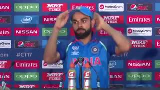 Funny Pakistani Reporter asking Virat Kohli about pleasant moment CT17 Final With Subtitles [upl. by Baecher]