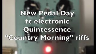 tc electronic Quintessence harmony pedal  single setting  Country Morning riffs [upl. by Regine922]