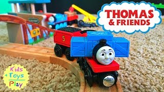 Thomas and Friends James Sorts It Out Review  Playing with Thomas Wooden Railway [upl. by Anwahsak]