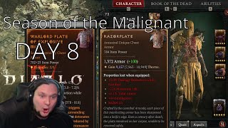 D4 Season1 HC Lidless Wall DoT Necromancer Stream Highlights day 8 [upl. by Netta]