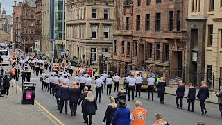 County Grand Orange Lodge of Glasgow Colour Party amp North Group Church parade 2ndJune 2024 [upl. by Itsyrc629]