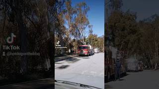 Firetrucks parked at Kenneth Hahn Park [upl. by Gillett]