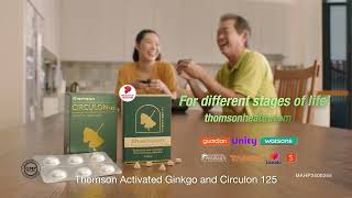 Thomson Activated Ginkgo Extract amp Thomson Circulon 125 English 15 sec Singapore Ver [upl. by Burleigh806]