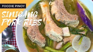 Sinigang Pork Ribs  Filipino Recipe  Foodie Pinoy [upl. by Aetnahs]