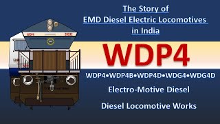 WDP4  WDG 4  Diesel electric locomotives  EMD  WDP4B  WDP4D  WDG4D  General Motors [upl. by Arul]