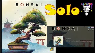 Bonsai Board Game SOLO Playthrough on Boardgamearea Learning Game Building Tree [upl. by Elledoj]