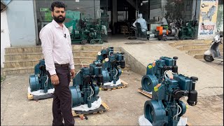 Kirloskar Diesel Engine  Single Cylinder 12Hp Kirloskar Air cooled Engine DAF10 Chadha Generators [upl. by Abate]