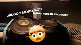 JBL GO 3 MONO MODE WORLD RECORD EXCURSION [upl. by Eiliab960]