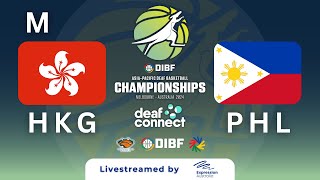 M Group Phase  Hong Kong China v Philippines  DIBF AsiaPacific Deaf Basketball Championships [upl. by Yule]